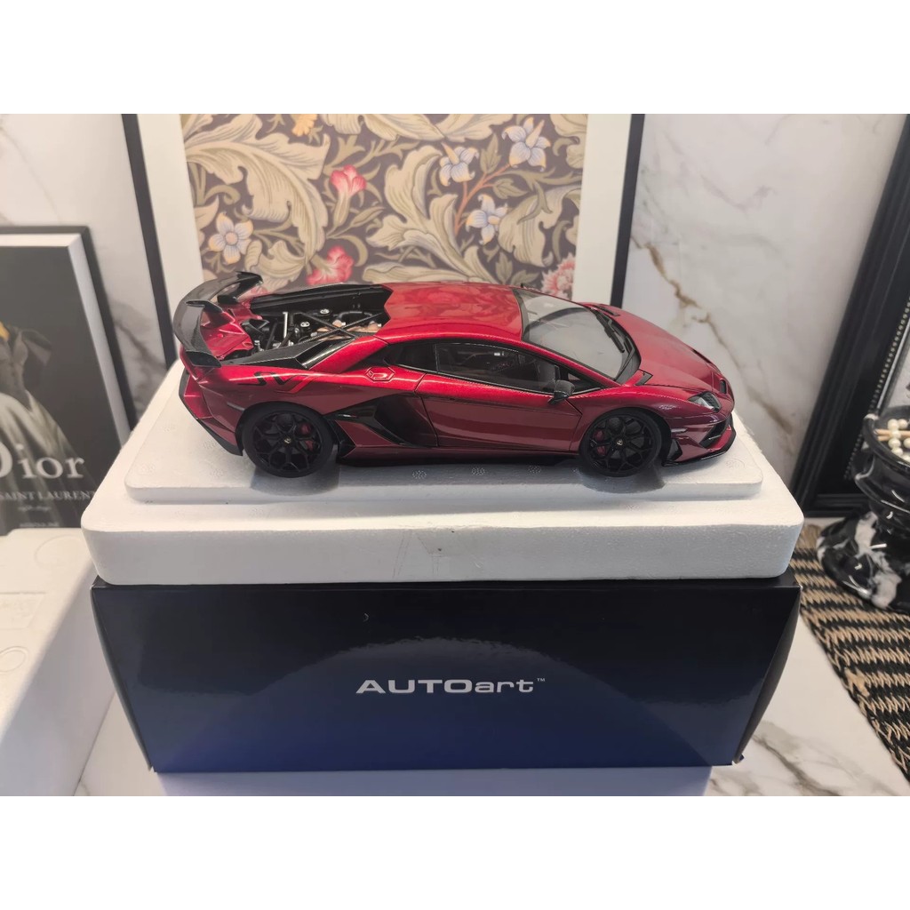 [สต๊อกพร้อม ติดต่อหากคุณมีคําถามใดๆ] AUTOart 1: 18 Lamborghini Aventador SVJ