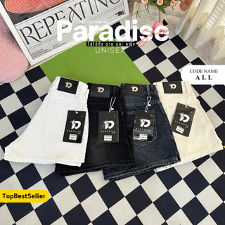 Paradise | Mini shorts Jean's - กางเกงขาสั้น - แต่งจีบ สไตล์เทห์ วิเทจ