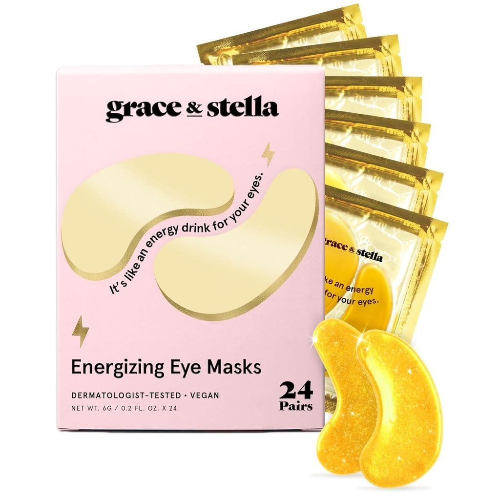 Grace&stellaAwardWinninderEyeMask-BirthdayGiftsforWomen-GelEyePatches forDarkCircle,PuffyEyes,Undere