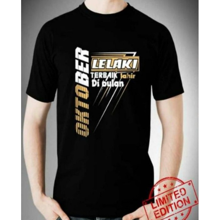 เสื้อยืดผู้ชายที่ดีที่สุด OCTOBER BIRTH EDITION OCTOBER (READY SIZE S-XXL)