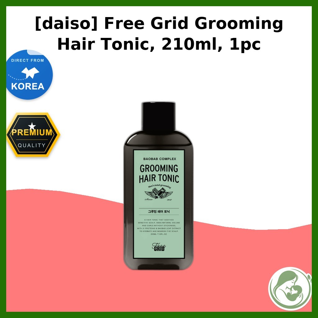 [daiso] Free Grid Grooming Hair Tonic, 210ml, 1pc / Korean Hair Tonic / Volume & Texture / ของแท้ 10