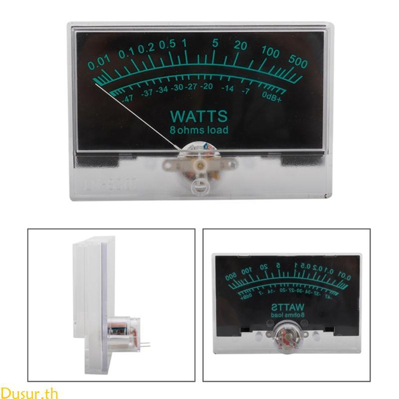 Dusur 12-16V VU Meter Analog Panel Audios Level Meter Blue Backlights Need Driver สําหรับเครื่องขยาย