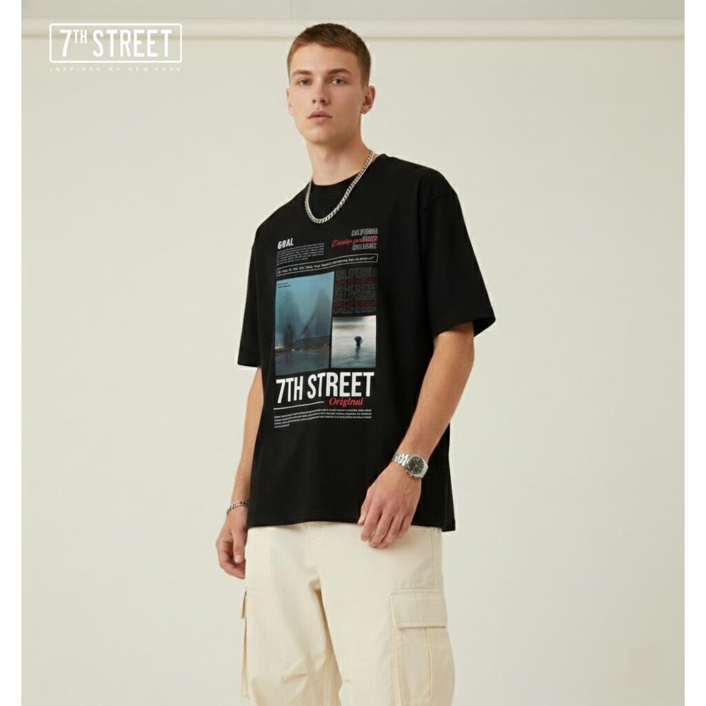 7ᵗʰ Street Oversize90s Cotton100% Com(No.20) ทรงคอฟิต ผ้านุ่ม เบา ใส่สบายที่สามารถสวมใส่ได้ทุกวัน รุ