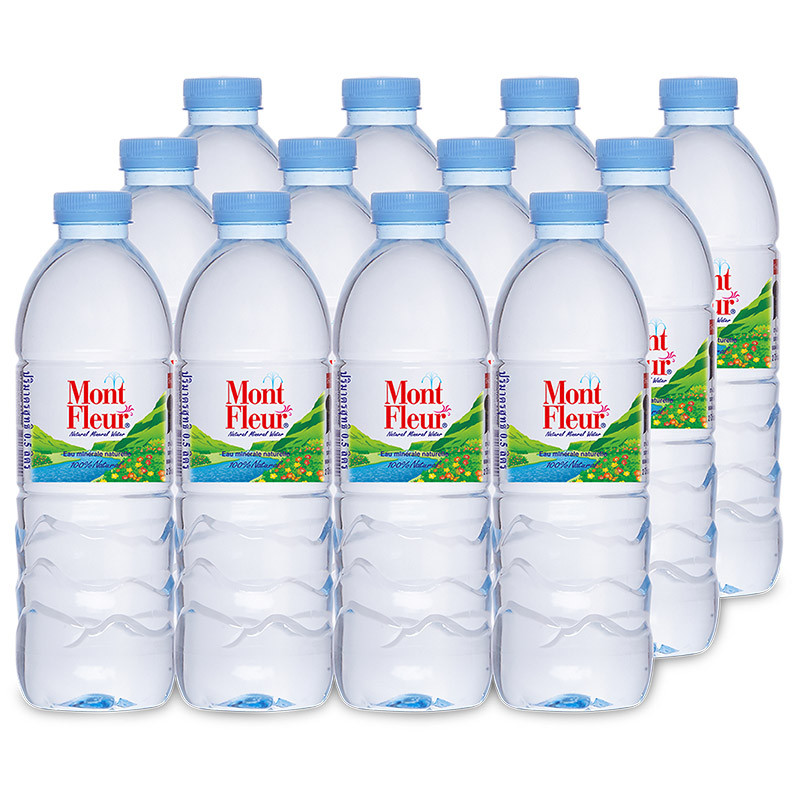 มองต์เฟลอน้ำแร่ธรรมชาติ 500มล. แพค 12 Mont Fleur Natral Mineral Water 500ml. Pack 12 [หมายเลขบาร์โค้ด 8851530113027 ]