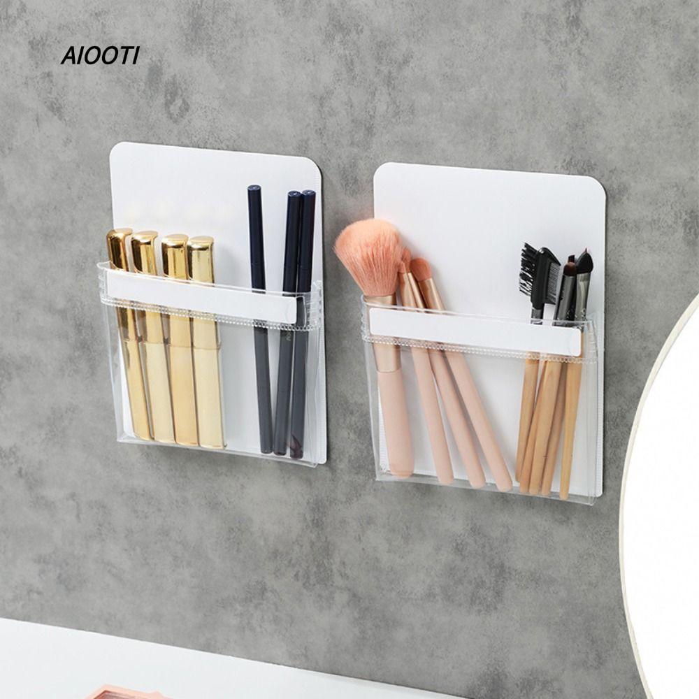 AIUTI แม่เหล็กติดตู้เย็น, PVC โปร่งใสถุงเก็บแม่เหล็ก,อเนกประสงค์แบบพกพา Strong Magnetism ตู้เย็นด้านข้างประตูชั้นวางสําหรับตู้เย็นไมโครเวฟห้องครัว