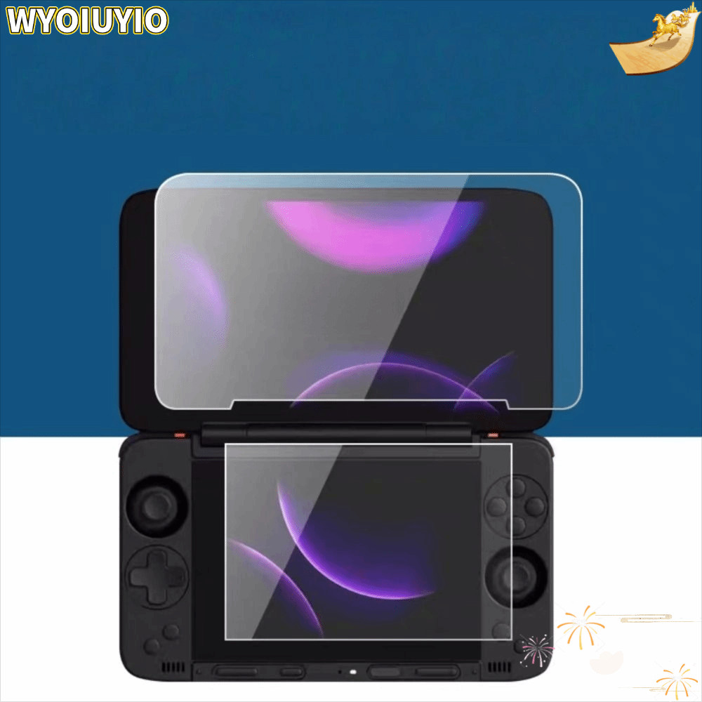 WYOIUYIO กระจกนิรภัย, HD แบบเต็มหน้าจอปกป้องหน้าจอ,พลิกหน้าจอคู่ 9H Anti Scratch ฟิล์มป้องกันสําหรับ