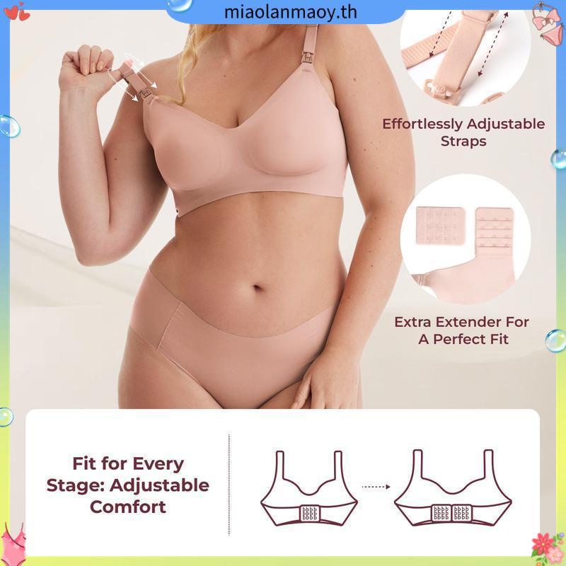 Wacoal Maternity Smart Size Bra บราสำหรับให้นมบุตร หลังคลอด รุ่น WM1Y03 สีดำ (BL)