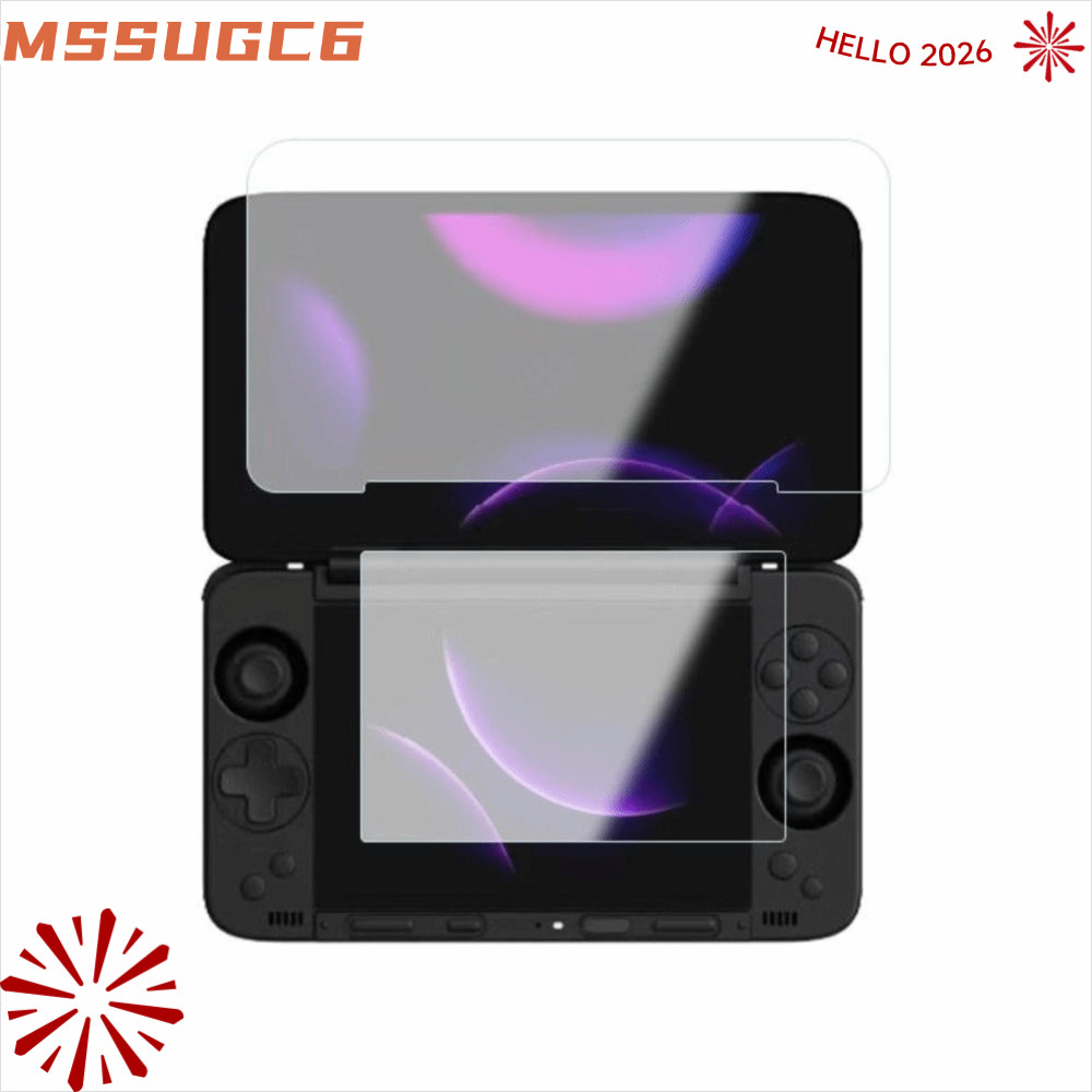 IMSSUG กระจกนิรภัย, HD แบบเต็มหน้าจอป้องกันหน้าจอ, Flip Dual Screen Anti Scratch 9H ฟิล์มป้องกันสําห