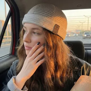 BELLEZAR หมวกผิวแตงโม, Brimless ตาข่าย Docker Beanies หมวก, Casual Breathable Ultra-Light ปรับ Hip Hop หมวกกลางแจ้ง