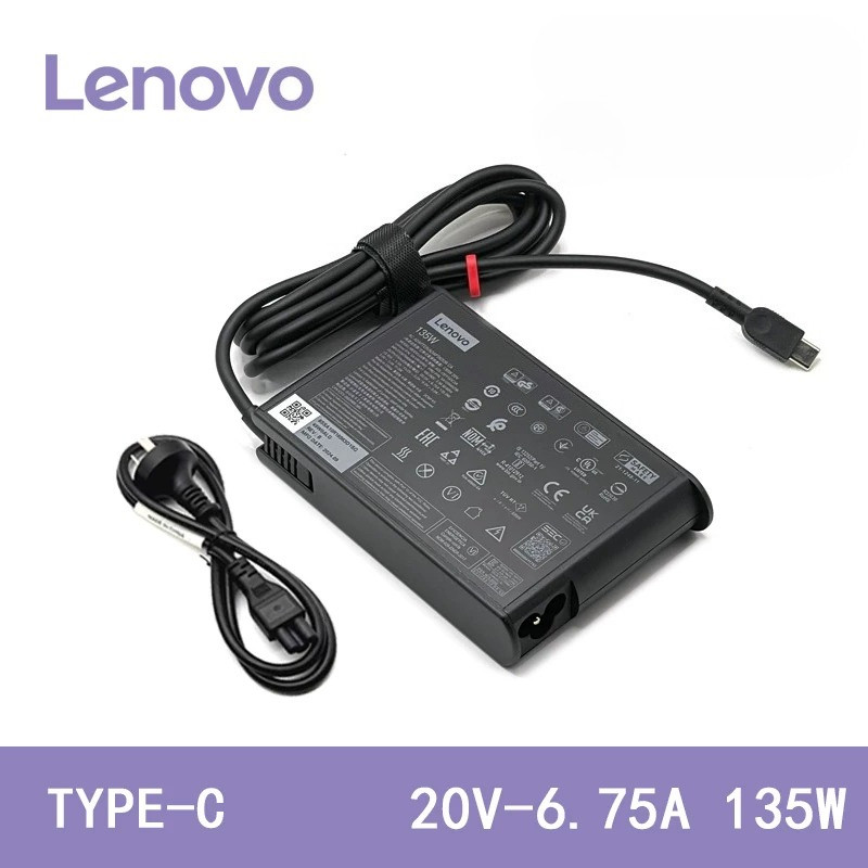 20V 6.75A 135W TYPE-C USB-C อะแดปเตอร์ไฟ AC สําหรับ Lenovo ThinkPad T16 Z16 Gen 2 G1 Charger
