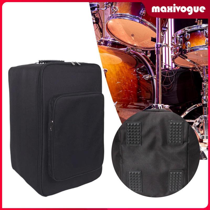 [Maxivogue] Large Cajon Drum Bag Drumstick Bag Oxford Cloth Backpack Portable Case for Band Performa