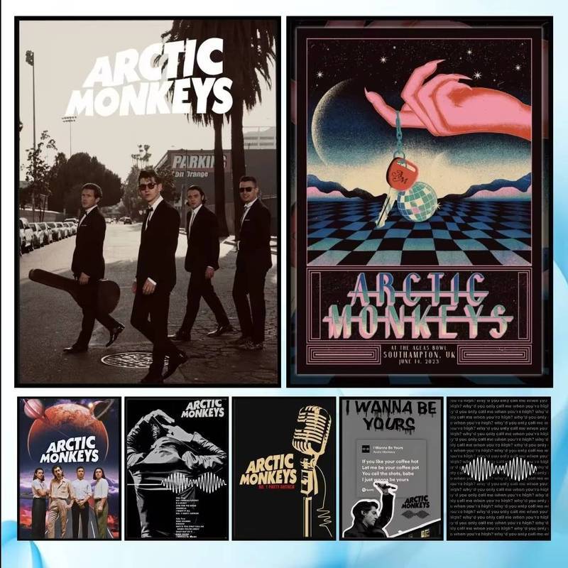 Band Arctic M-Monkeys HD art Poster   home living room bedroom bar aesthetic decoration