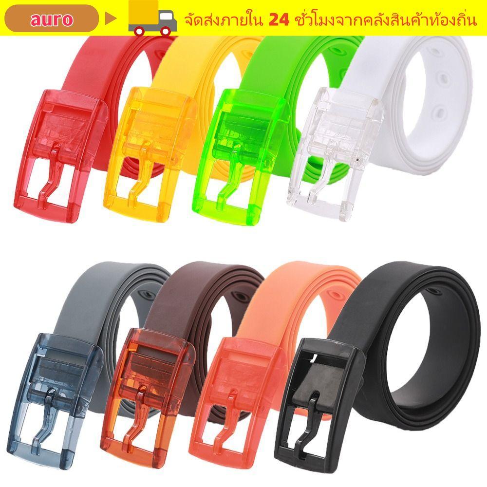 AURO Square Pin Buckle Belt, เข็มขัดซิลิโคนคู่ลําลอง, สายเอวดีไซน์แบรนด์หรู