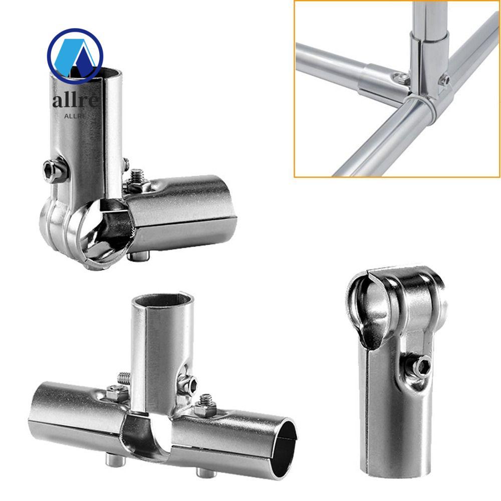ALLRE 1 PC Tube Connector Round Fixed Clamp Stainless Steel Rod Support