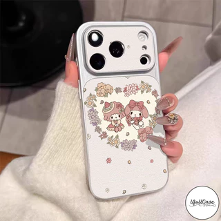 เคสเปลี่ยนสีหนัง ลายเมโลดี้และแกะ น่ารัก สไตล์ฮิต เข้ากันได้กับIPhone 13 17 air 14 11 16 12 15 Pro Max 14 16 15 Plus