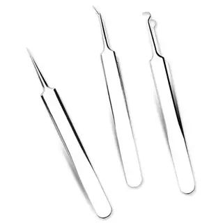 [MZ] แหนบเข็ม Blahead Pimples Removal Pointed Bend Head Face Care Tools