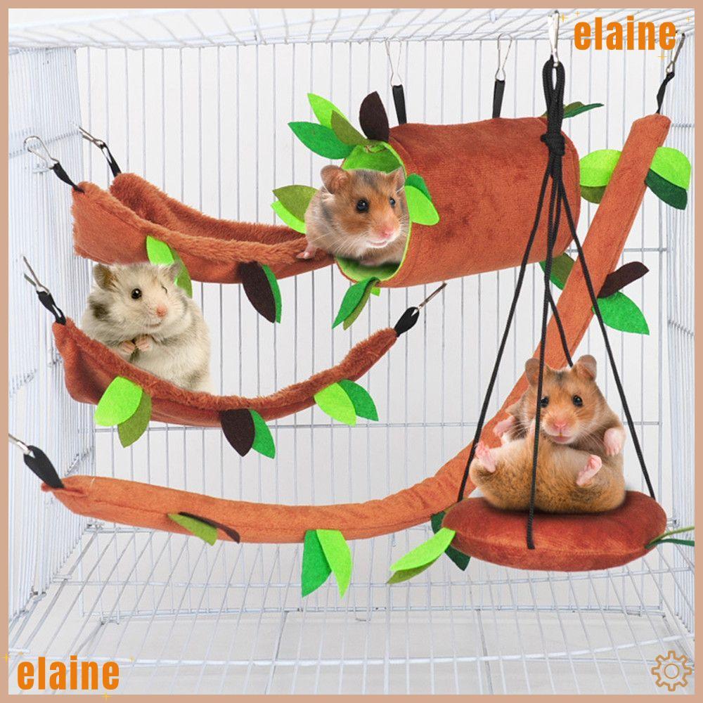 ELAINE อุปกรณ์สําหรับสัตว์เลี้ยงสัตว์เล็ก Jungle Squirrel Cage Nest Accessories