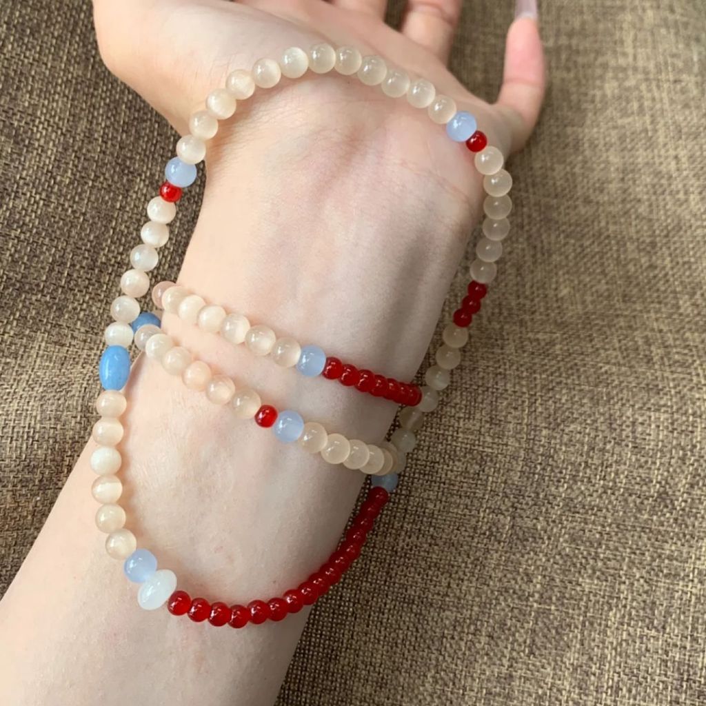 Original Opal Beaded Pearl Bracelet Bracelet Bracelet Retro Design Stitching Irregular Chinese Style