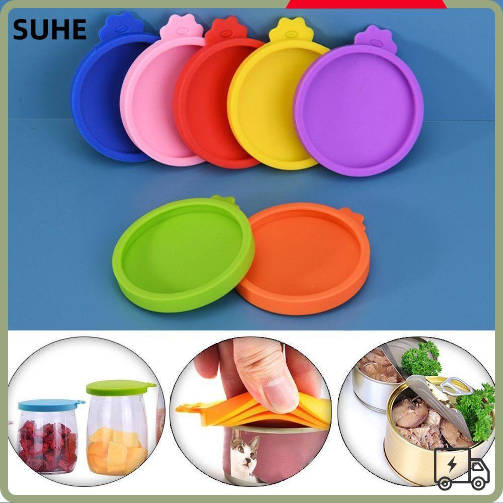 SUHE Pet Can Covers Pet Supplies Cans Cap Box Cover Food Tin Cover
