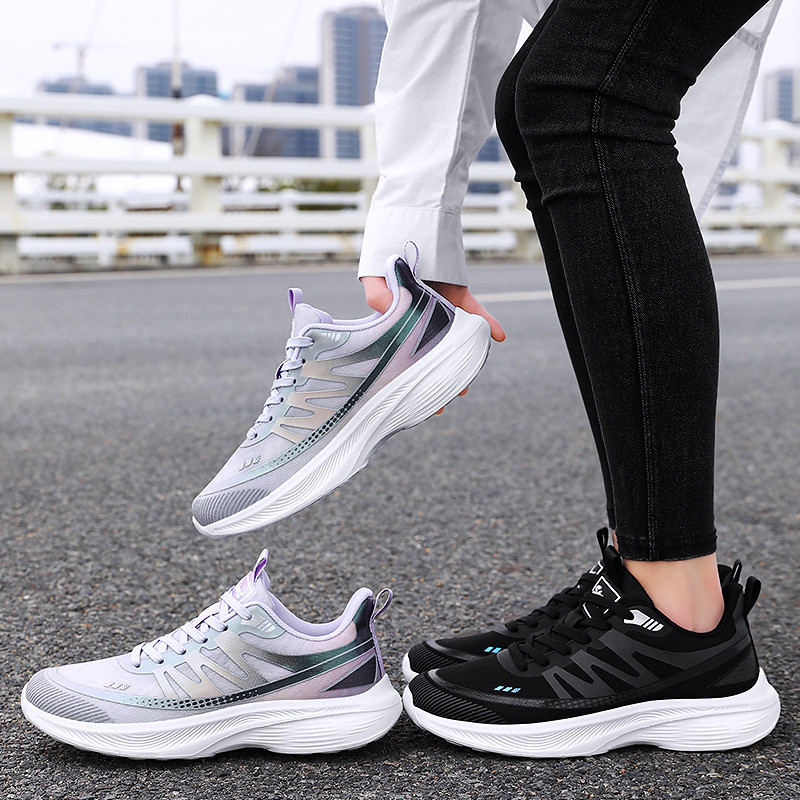 4 สีขนาดใหญ่ 36-44 รองเท้าวิ่งผู้หญิง EVA Cold Sticky Breathable ตาข่ายน้ําหนักเบา All-Match คู่กีฬา