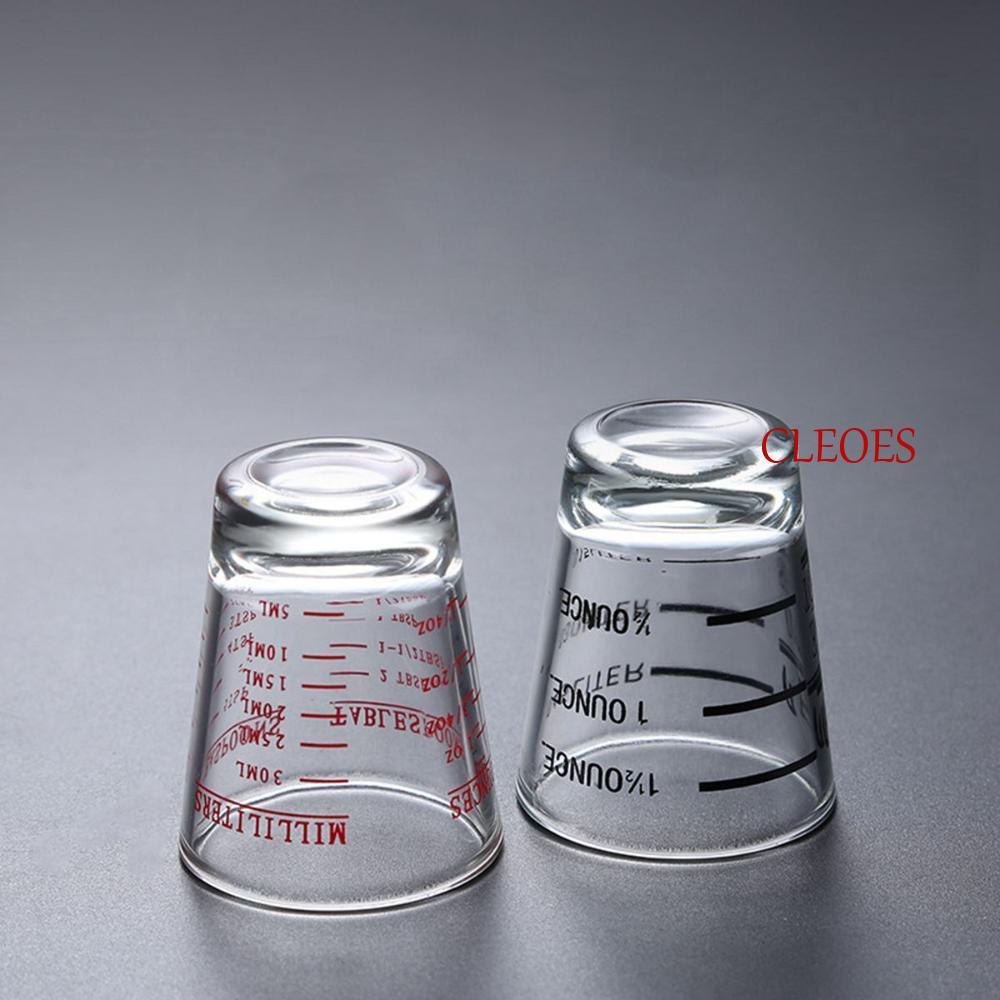 CLEOES Jigger 1.5oz/45ml อุปกรณ์เสริมบาร์ Heavy Duty Coffee Shot Glass