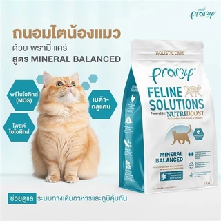 Pramy Feline Solutions พรามี่ แคร์ อาหารเม็ดแมว เพื่อสุขภาพ พัฒนาโดยสัตวแพทย์ ขนาด 1 KG