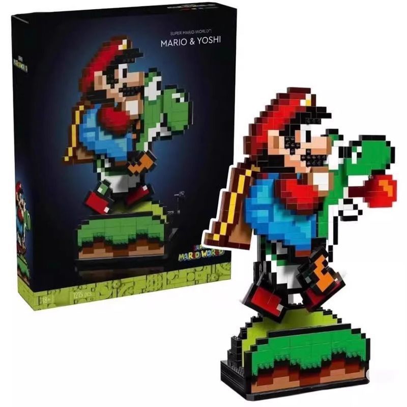 เข้ากันได้กับ Mario World 71438 Mario Yoshi Boy ประกอบอาคารบล็อกของเล่นเด็กของขวัญ