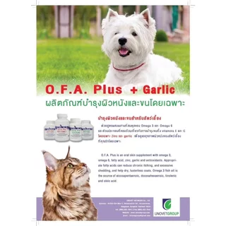 O.F.A. Plus [แท้💯] อาหารเสริม บำรุงผิวหนังและเส้นขน สำหรับสัตว์เลี้ยง (OFA EZ-C Caps)