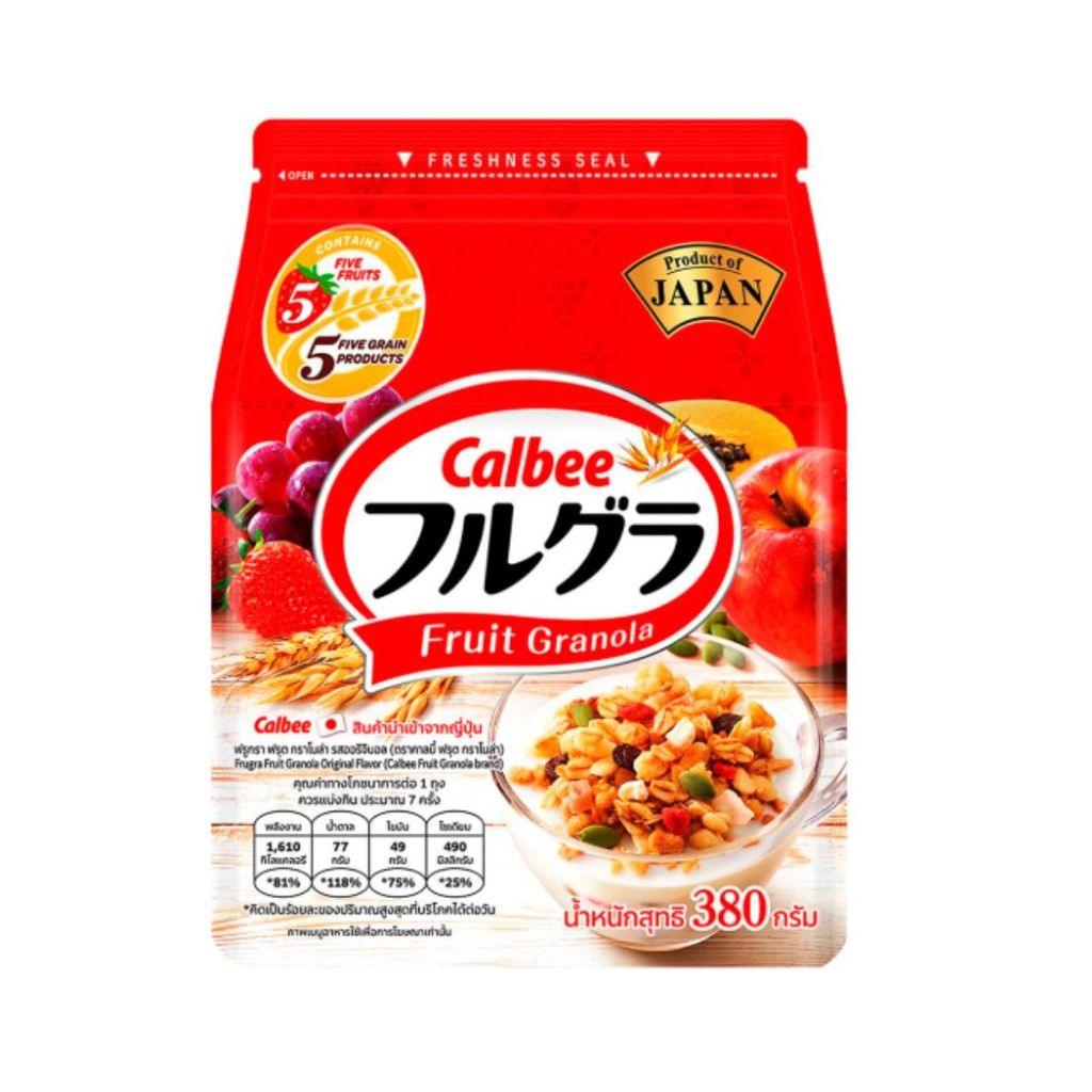 คาลบี้ ฟรูกรา ฟรุตกราโนล่าออริจินอล Frugra Fruit Granola Original 380g.