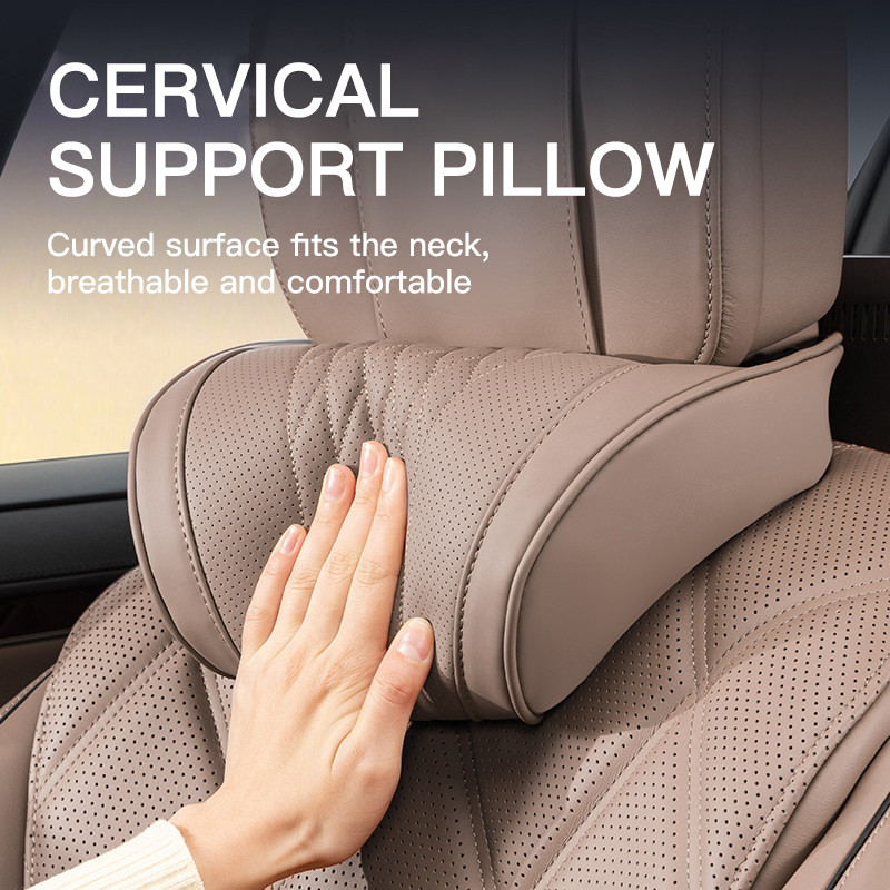 ใหม่รถ Headrest ที่นั่งคอสนับสนุนนุ่มสบายหมอนรองคอรถยนต์สําหรับ BMW M X3 X5 X7 E39 E46 E60 E65 E90 F