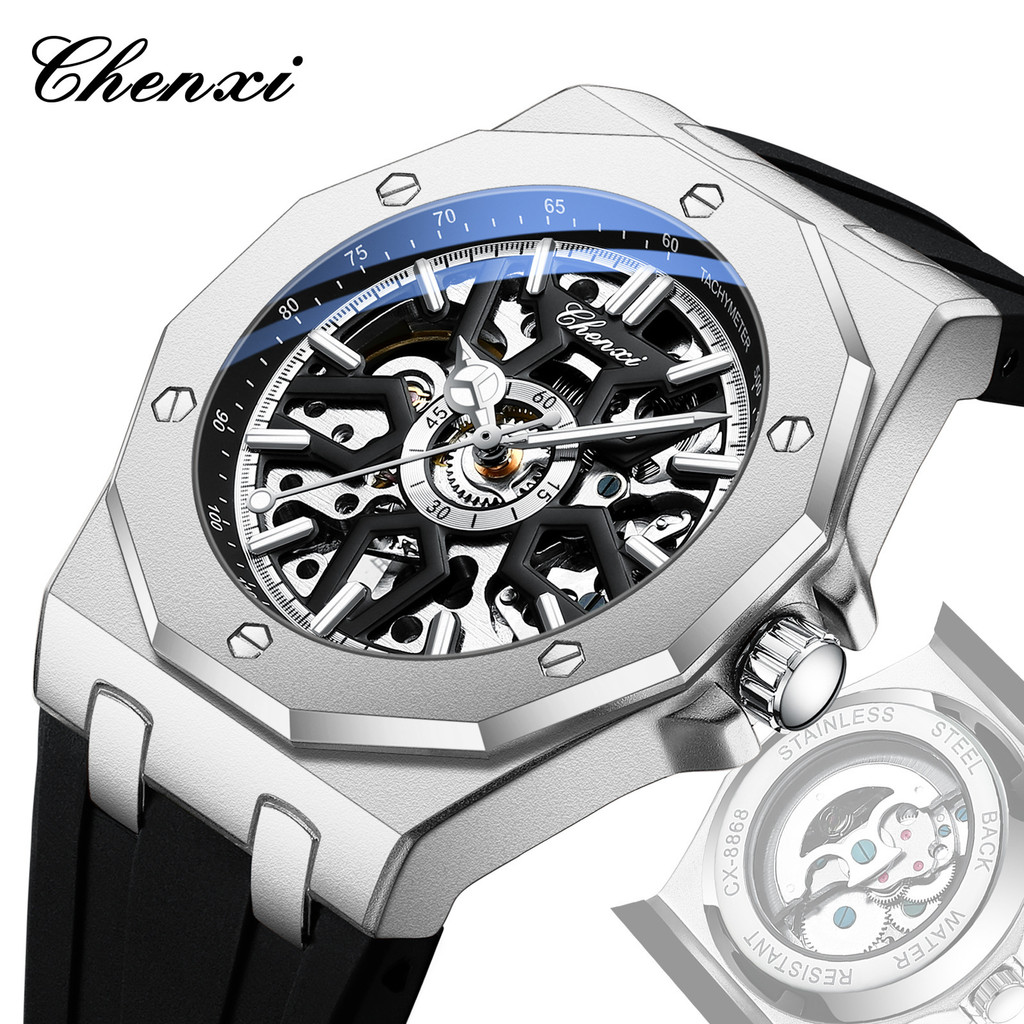 CHENXI 8868 High-End Tourbillon Luminous กันน้ําอัตโนมัตินาฬิกาผู้ชาย
