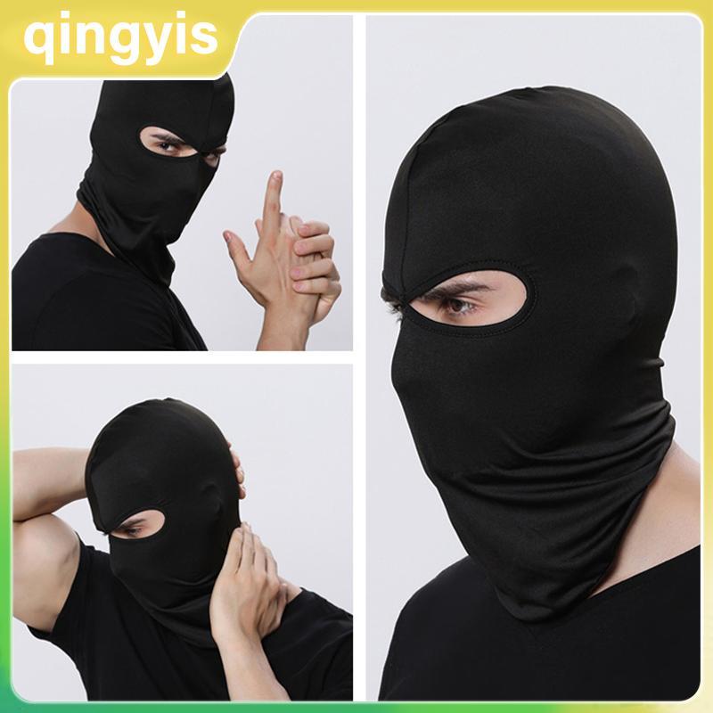 [qingyis] 2 หลุม Balaclava รถจักรยานยนต์ Face Mask Moto หมวกกันน็อค Hood Ski Ne หน้ากากเต็มหน้า Wind
