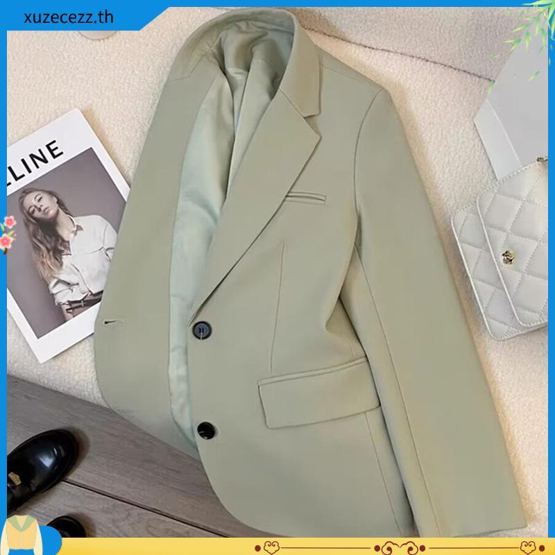 Ginger yellow fried street Korean style Internet celebrity small suit women's coat 2024 spring and a