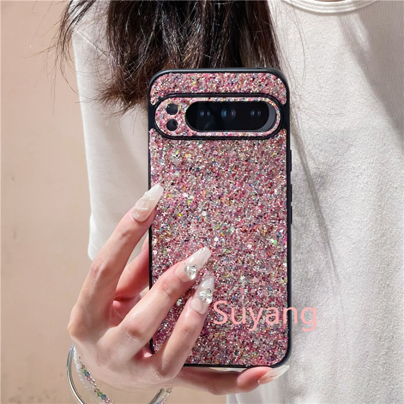 หรูหราGlitterเคสโทรศัพท์สําหรับOPPO Realme 14X C63 C61 C55 C53 C51 Reno 13F 12F 11F 10 8Z 7Z 6Z A3 A