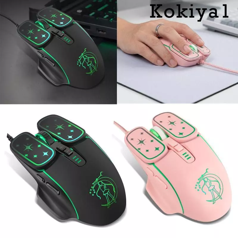 เมาส์เกมมิ่งมีสาย RGB แบบเงียบ ปรับความเร็ว 4 ระดับ thumbnail 3