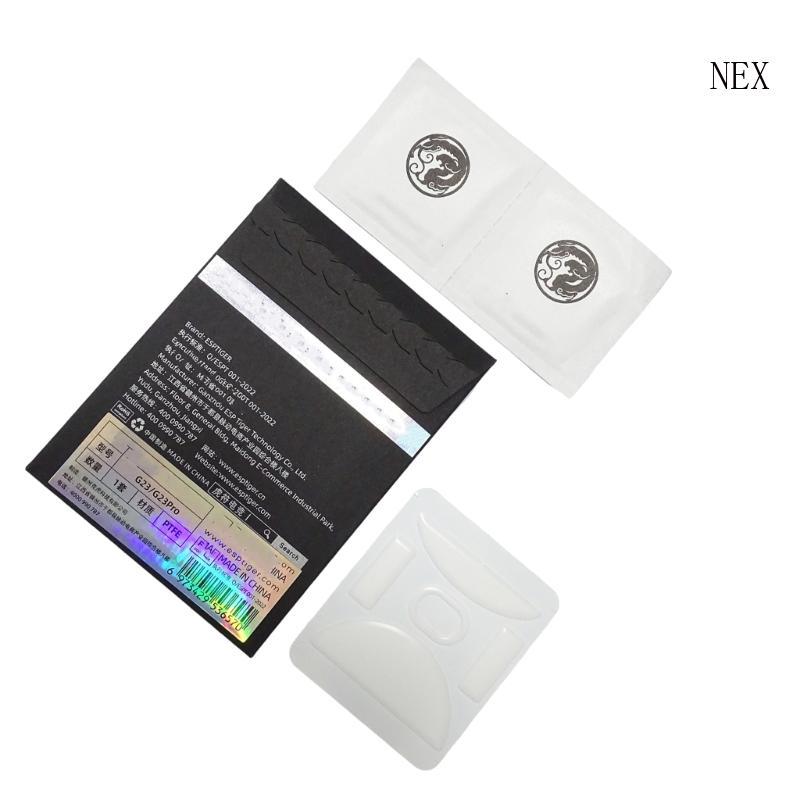NEX Esportstiger สติ๊กเกอร์สเก็ตเมาส์น้ําแข็ง แผ่นรองเมาส์ เครื่องร่อนกลม ขอบโค้ง สําหรับเมาส์ Incot