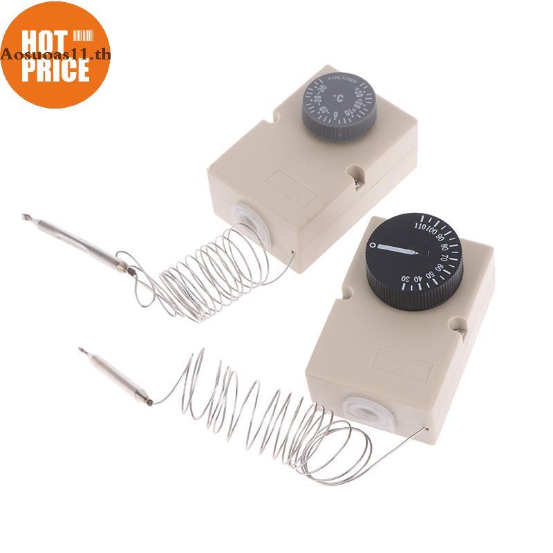 Aosuoas สําหรับอุปกรณ์ไฟฟ้าลูกบิดอุณหภูมิสวิทช์ Capillary Thermostat 50-300C 0-60C 0-50C 0-40C 30-11