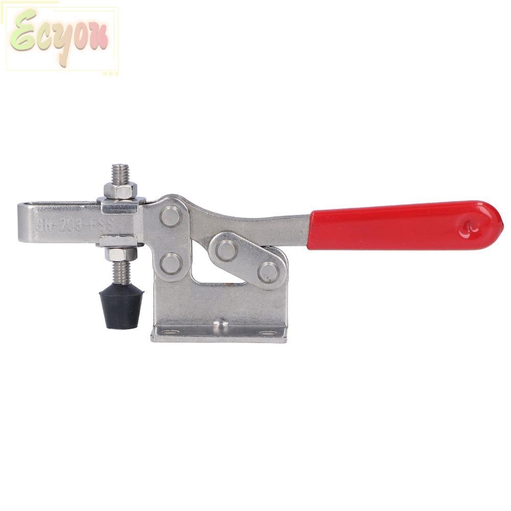 ECYOU Toggle Clamp, Antislip Adjustable Welding Toggle Clamp, Accessories Silver Hand Toggle Clamp W