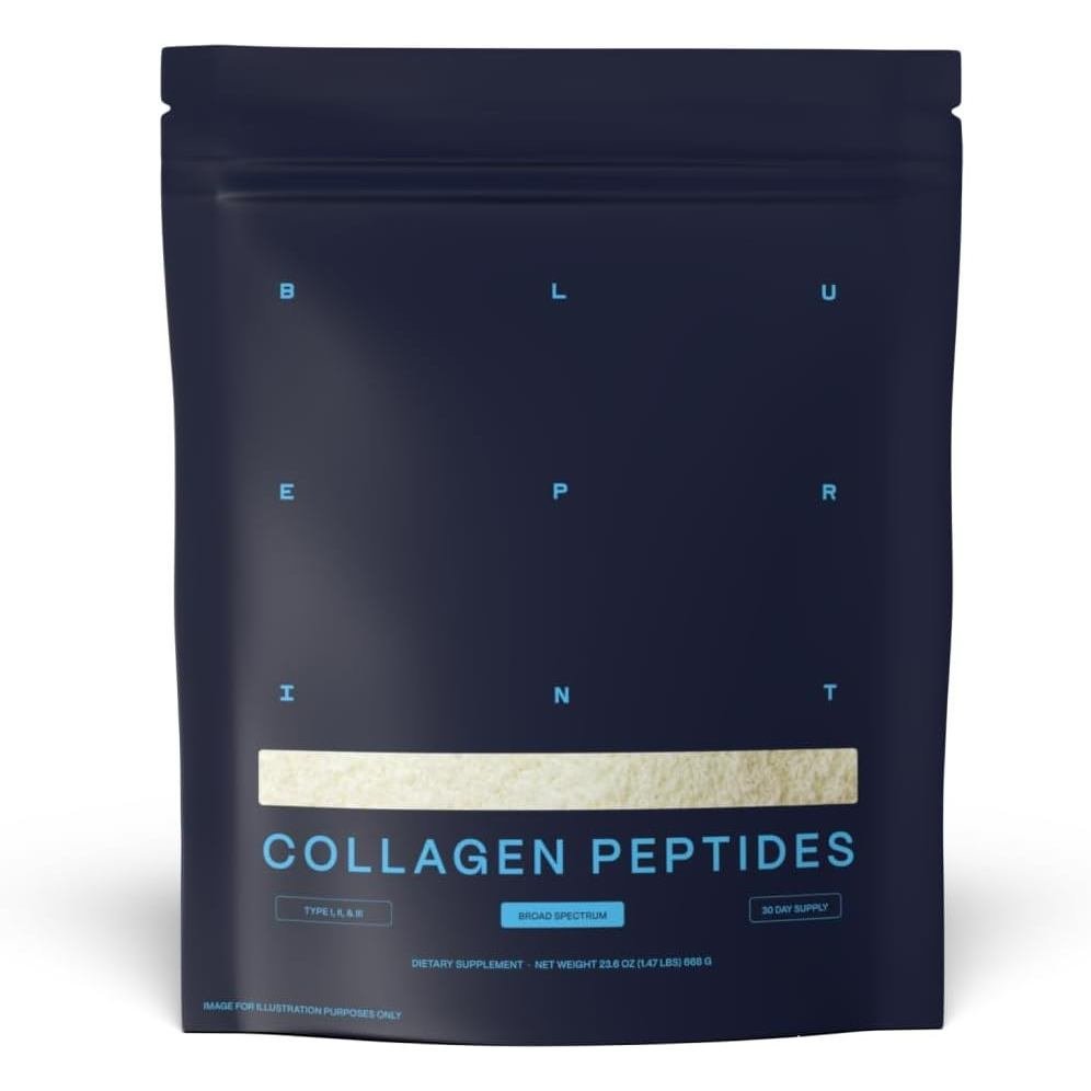 Blueprint Bryan Johnson Hydrolyzed Collagen Peptides Powder – Type I II & III Collagen for Women & M