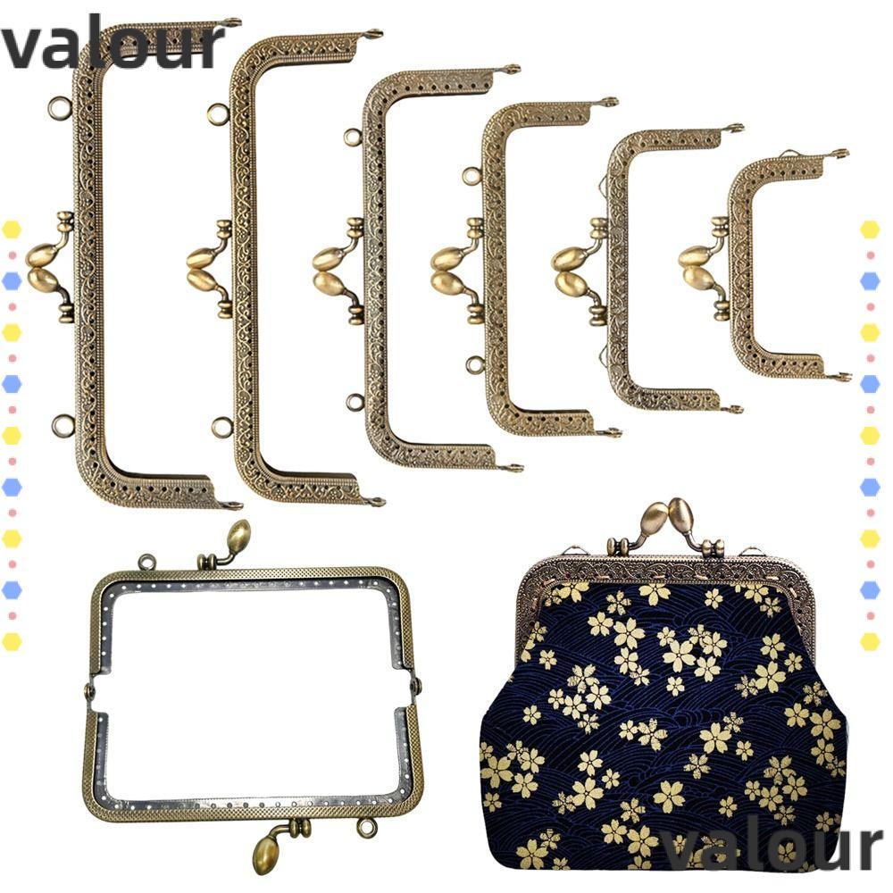 VALOUR Purse Frame Kiss Clasp, Metal Vintage Purse Clasp Frame, Mini Bag Hardware Purse Frame Bag Ma