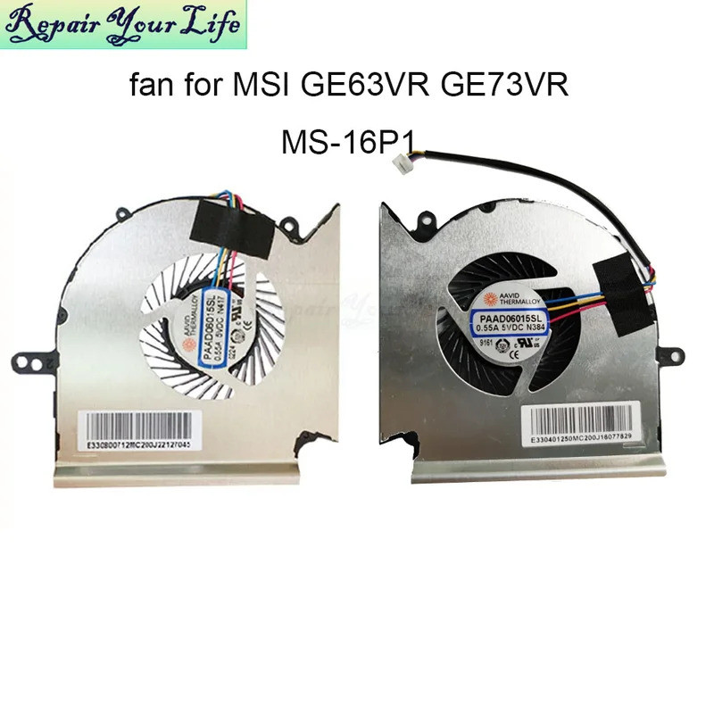 FZคอมพิวเตอร์พัดลม CPU สําหรับ MSI GE63 GE63VR MS-16P1 GP73 GE73 VR GL73 MS-17C1 GPU กราฟิกพัดลมระบา
