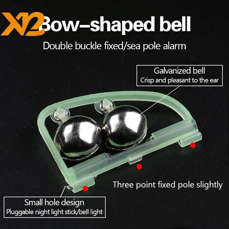 [XXNZMM] Bell Fishing Anti-Fall Sea Pole โยน Rod Night Light Induction Night Fishing Rod อุปกรณ์เสริ