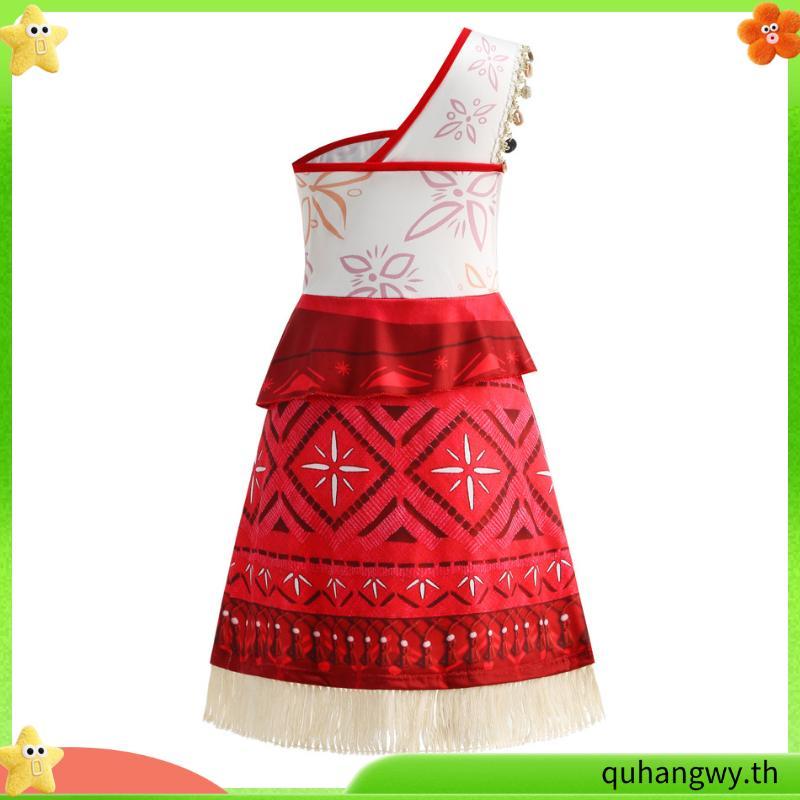 NNJXD Moana Cosplay Costume Kids Dress for Birthday Party Baby Girl Sets Halloween Christmas Princes