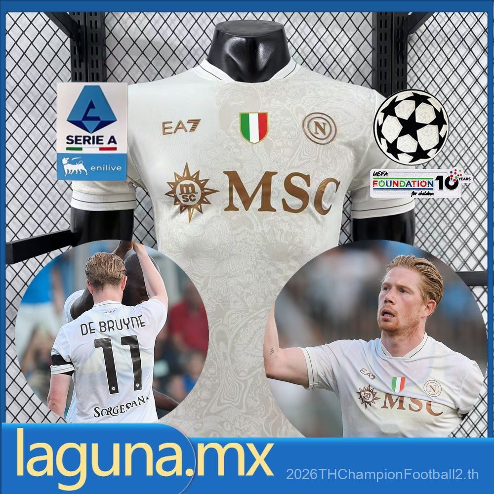 Player Version SSS+2025-26 Napoli Visita Jersey Player Version