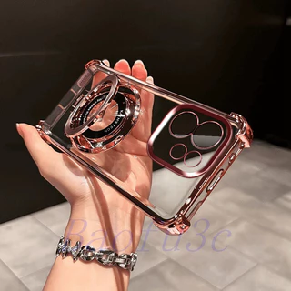 เคส Vivo V70 / V70 FE / V60 / V60 Lite / V50 Lite / V40 Pro ถุงลมนิรภัยสี่มุมป้องกันการตก เคสโทรศัพท์โปร่งใสพร้อมขายึด CDSJ
