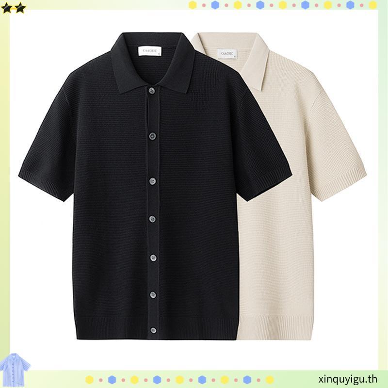 (สินค้าใหม่) Karants เสื้อโปโลทรง Cropped Boxy ผ้าคอรด์รอยพรีเมียม menswear - KR315