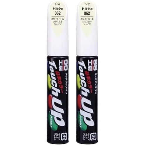 SOFT99 Touch-Up Paint Pen for Automotive Repair - T-52 12ml - Toyota/Lexus 062 White Pearl Crystal S