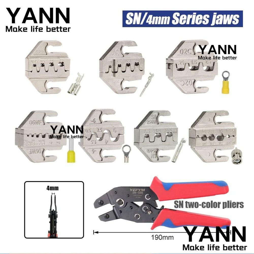 YANN CRIMPING คีมขากรรไกร, 06WF 2549 03H โลหะผสม SN CRIMPING คีม Jaw, SN-2546B 02C กว้าง 4 มม.48B 58