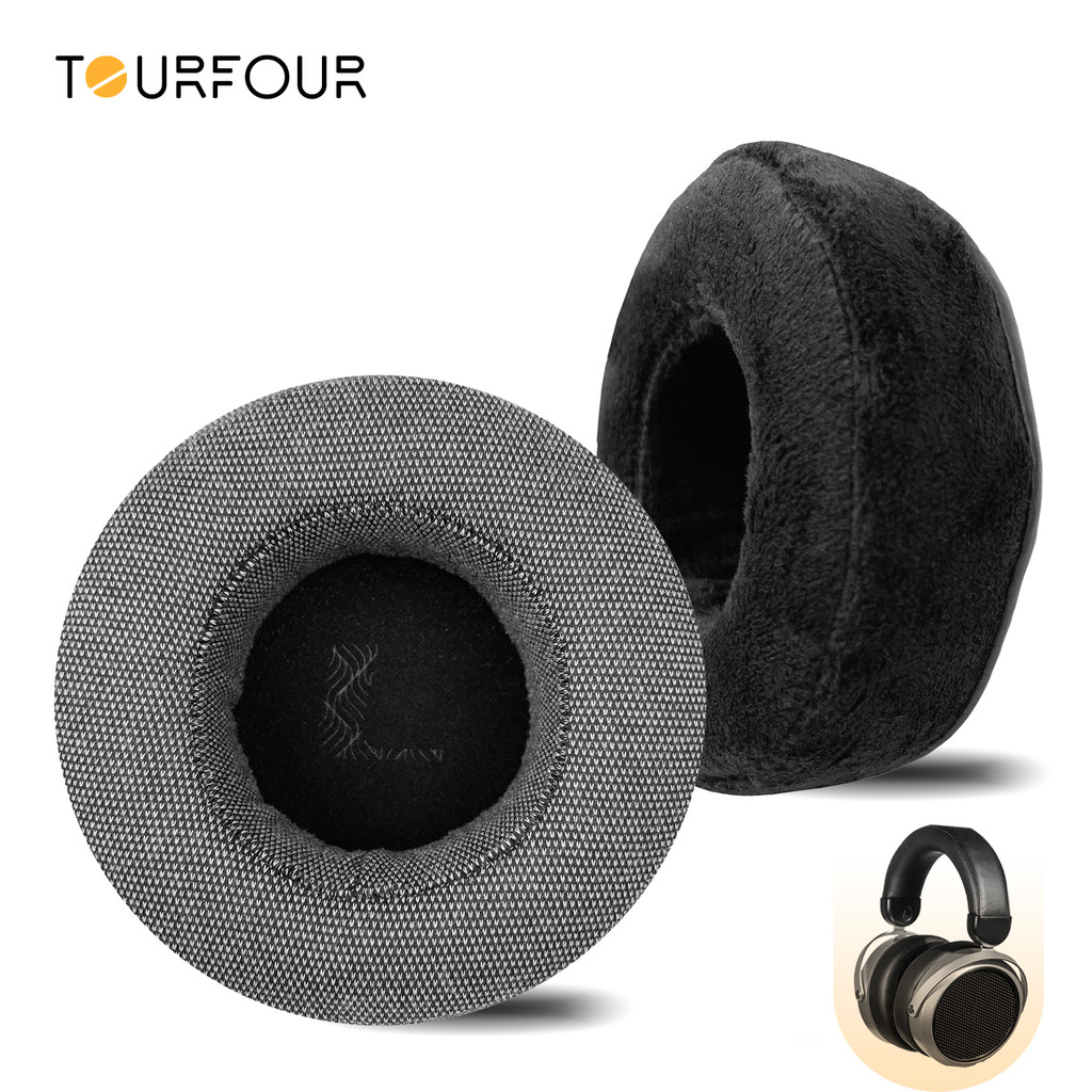 TOURFOUR เปลี่ยนแผ่นรองหูฟังสําหรับ HIFIMAN HE400,HE500,HE560,HE300,HE4,HE6,HE5,HE5LE หูฟังแผ่นรองหู