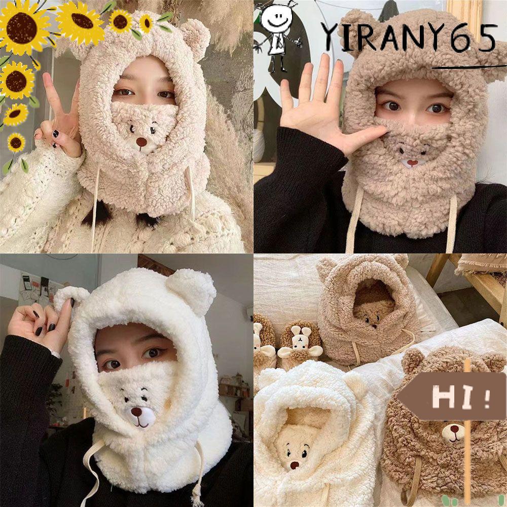 YIRAN Beanies หมวกตุ๊กตาแฟชั่นน่ารัก Earflap Earmuff